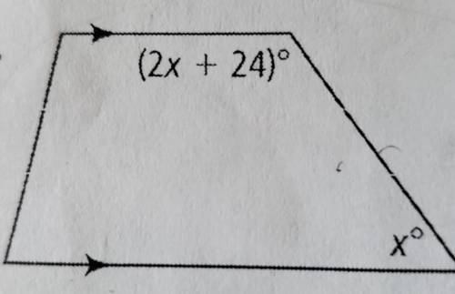 Find the value of x. then find the measure of each labeled angle.​