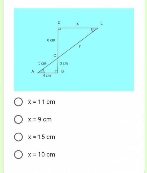 Calculate Xchoose the only correct answer ​