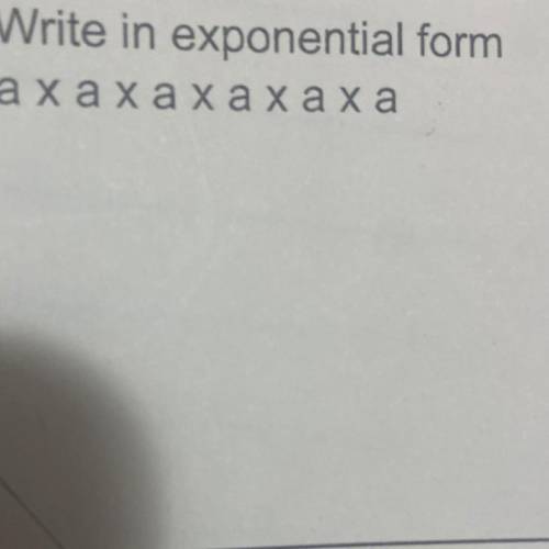 Write in exponential form
ахахахахаха