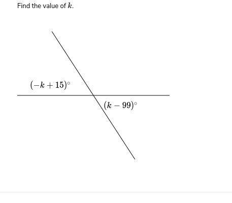 Find the value of k. please help