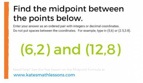 This is finding the midpoint. Please help