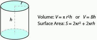 I WILL MARK BRAINLIEST! What is the surface area and the volume of this Cylinder?