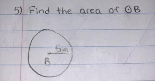 Find the area of point b??