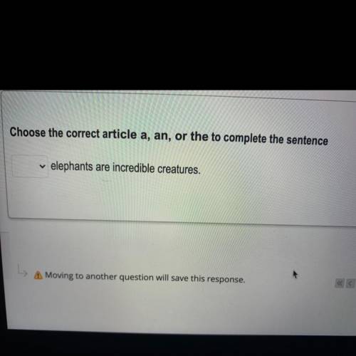 Choose the correct article a, an, or the to complete the sentence