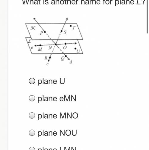 Can someone help me with this. Another name for plane L