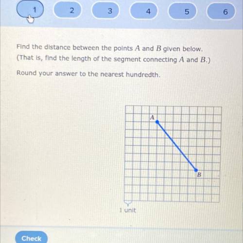 How do i find the distance between these two points?