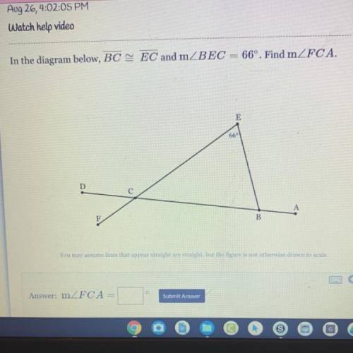 PLZ HELP ASAP!!! Measurement of angle FCA=
