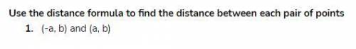 (Please help, I don't understand) Use the distance formula to find the distance between each pair o