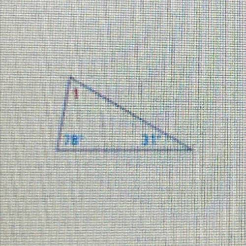 Using the Triangle Sum Theorem. Determine the angle measure

of <1.
38
31
(78 and 31 degrees)