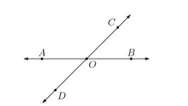 Lines AB and CD intersect at a point O in such a way that the measure of angle AOC is 3 times the m