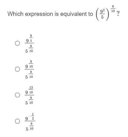 Question 17
Which expression is equivalent