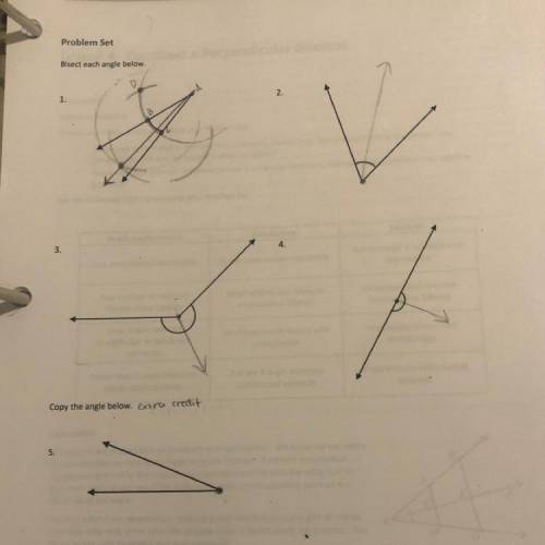 Please anything helps. Bisect each angle below
(Don’t know what I was doing on the first one)