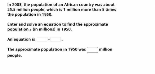 In 2003, the population of an African country was about 25.5 million people, which is 1 million mor