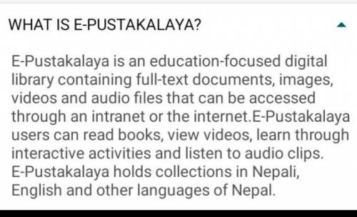 What is E-PUSTAKALAYA ?​