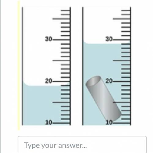 You are trying to find the volume of odd shaped objects, by dropping it in a graduated cylinder fil