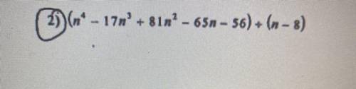 What’s the answer please, and that’s a division sign in the middle of the parentheses. It’s suppose