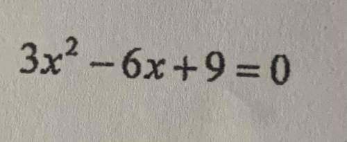Solve by completing the square