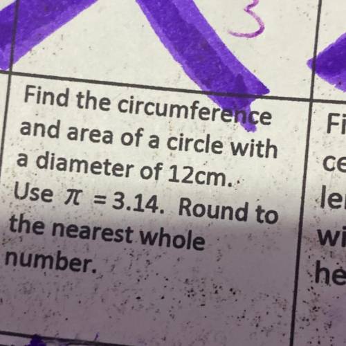 Pls help I’ll give you 35 points

Find the circumference
and area of a circle with
a diameter of 1