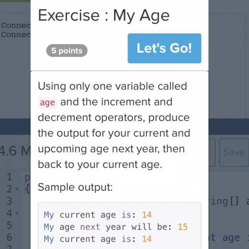 Codehs My Age will give brainliest