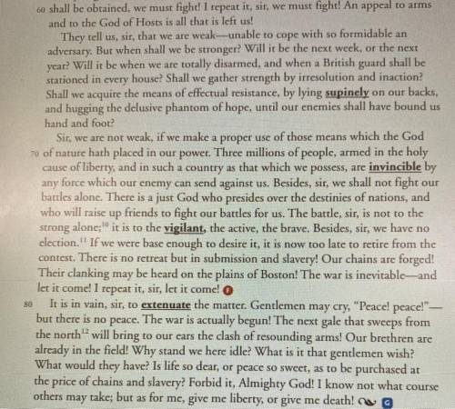 Pls I need help.

1. Interpret the last three paragraphs of the speech (lines 62-86) in your own w