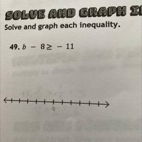 I need help , Solve and graph each inequality