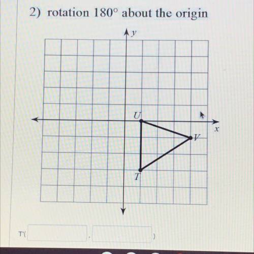 Rotation 180 degrees about the origin