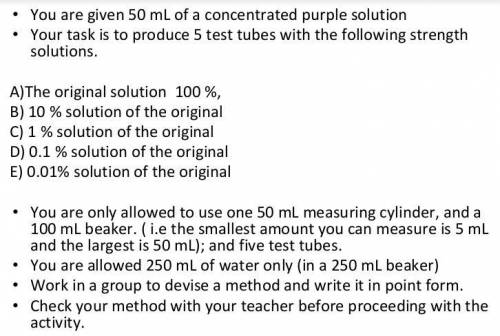 There is an image below on dilution. could u plz help me.