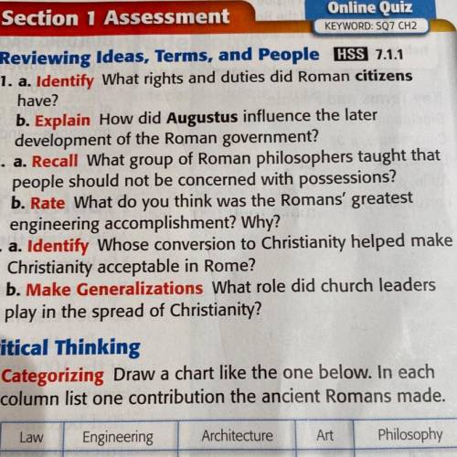 B. Explain How did Augustus influence the later

development of the Roman government?!?!?!?! I nee