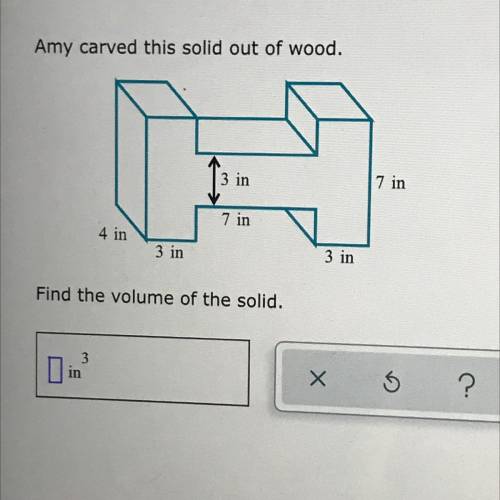 7th grade math find the volume of the solid