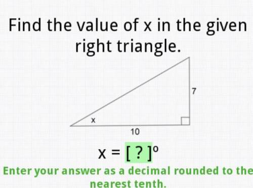 PLEASE HELP
Find the Value of X in the given right triangle