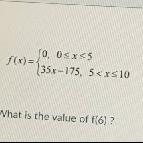 HELPPP What is the value of f(6)