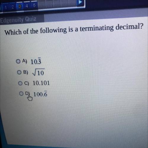 Which of the following is a terminating decimal?