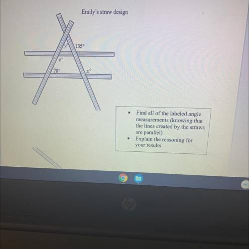 Zach then challenged himself and the others to find all the labeled angle measurements in Emily

a