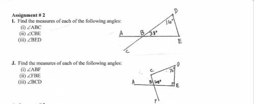 Please help me find the measurements of each angle