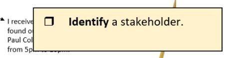 Identify a stakeholder and explain their characteristics 
EXAMPLAR ATTACHED