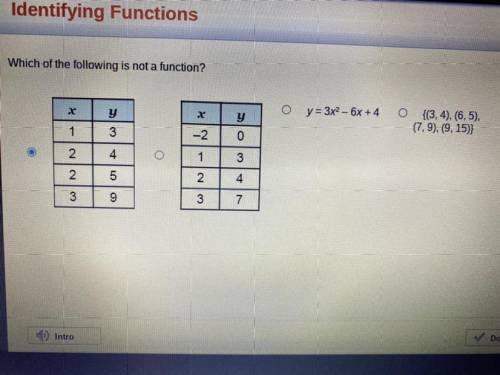 Which of the following is not a function?