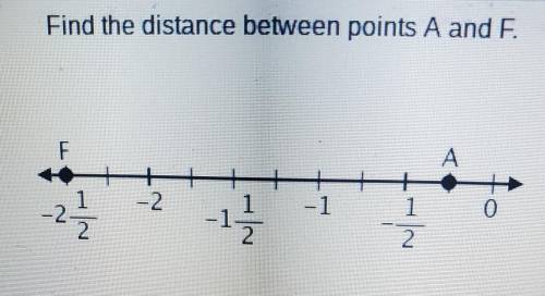 Find the distance between points A and F​