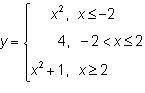 Which piecewise relation defines a function?