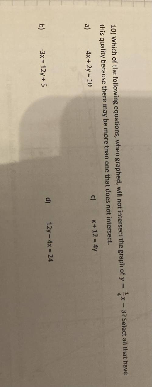 Give letter answer if you give equations rewritten I will give extra points :)