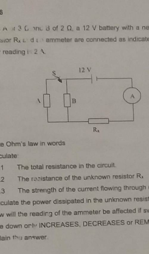 Calculate the total resistance in the circuit​