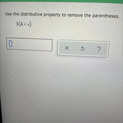 Use the distributive property to remove the parentheses