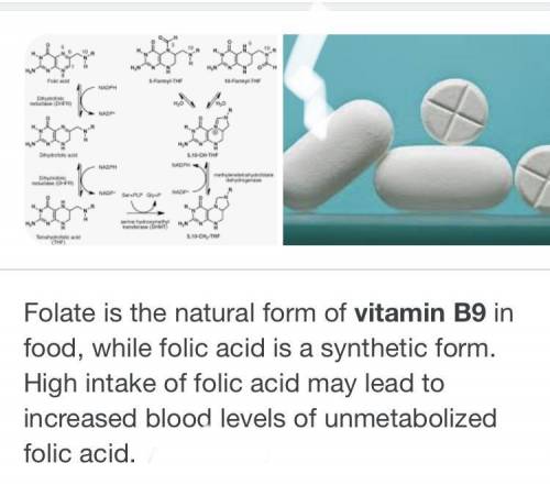 Folate is a type of

Select one:
O a. proteins
O b. fats
OC. A vitamins
O d. phytonutrients
O e. B