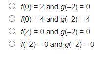 Which statement is true regarding the graphed functions?