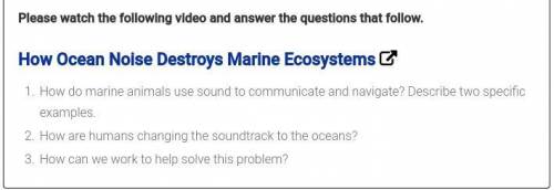 Https://www.ted.com/talks/steve_simpson_how_ocean_noise_destroys_marine_ecosystems/transcript

Ans