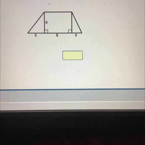 Find the area of the trapezoid below by decomposing the shape into rectangles and triangles