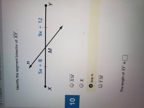 How do you get the length of a line when you just have 2 line segments with one being (5x+8) and th