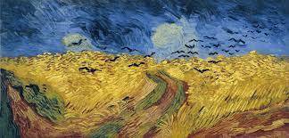 Write a long paragraph 8-12 sentences about van gogh’s wheat field with crows painting

Thesis int