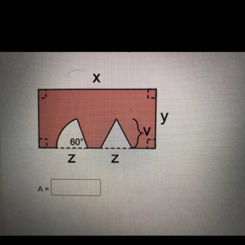 Provide the area of the red composite figure if:v=12cm, x=35cm,y=19cm,and a=11cm.round answer to th