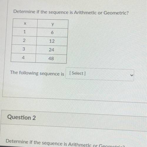 i’m kinda confused on what arithmetic and geometric is? i don’t understand this question or how to