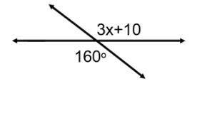 Use the diagram below to find the measured value of x.